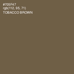 #705F47 - Tobacco Brown Color Image